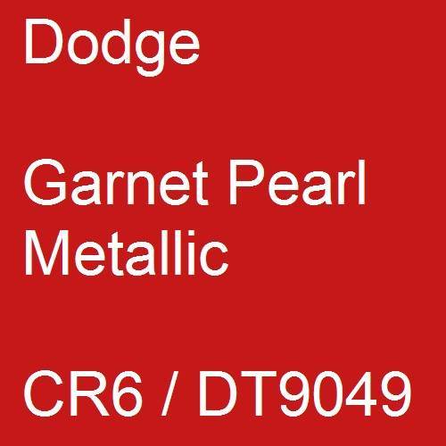 Dodge, Garnet Pearl Metallic, CR6 / DT9049.